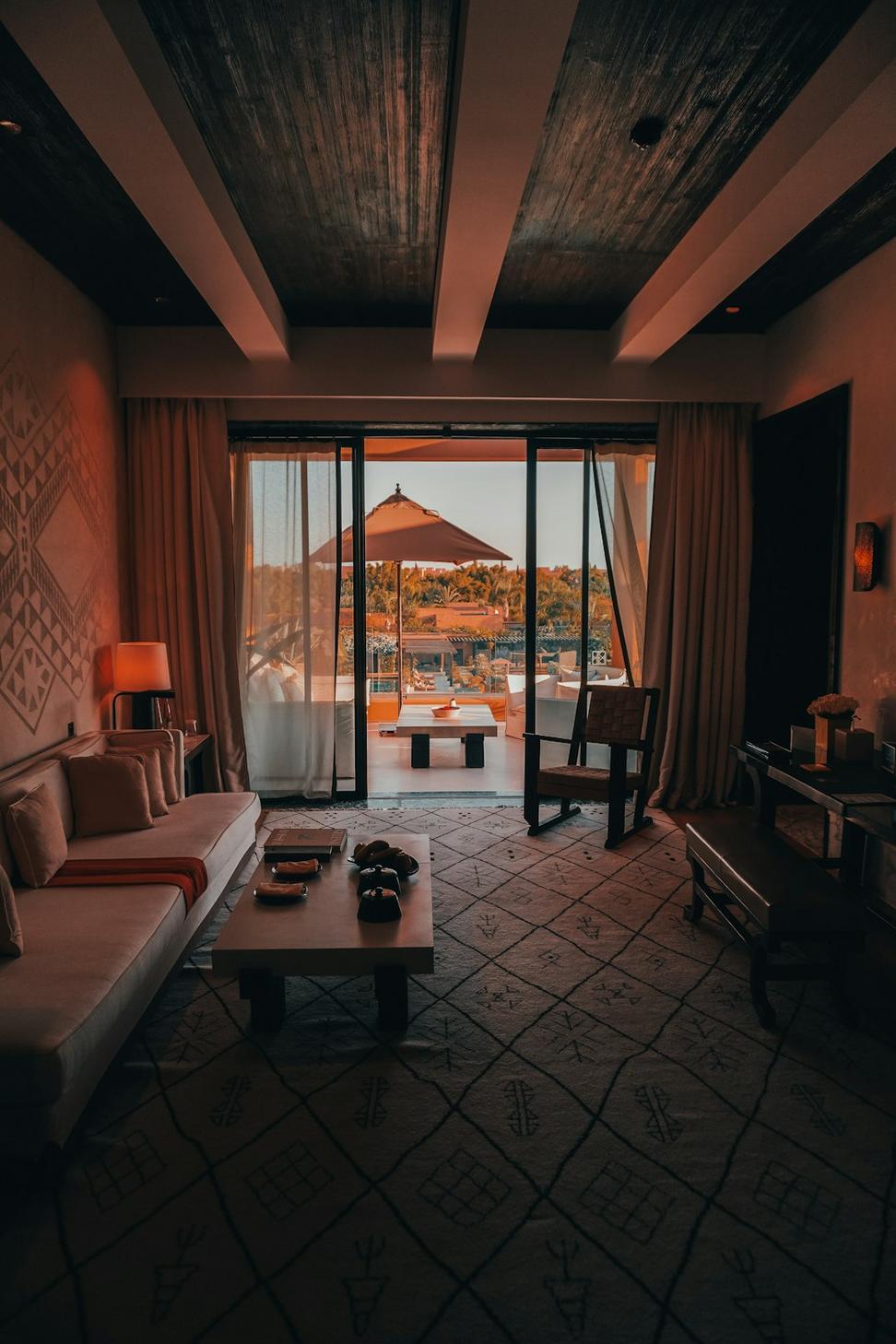 Sunset view from suite